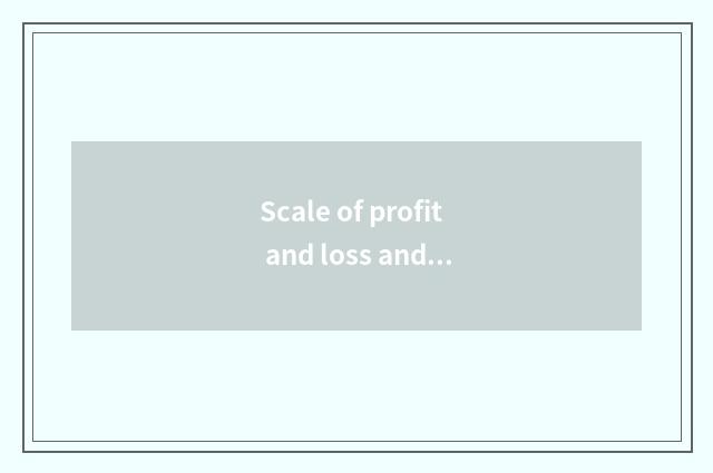 Scale of profit and loss and float profit and loss are opposite on?