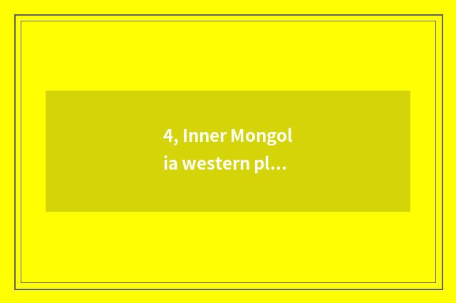 4, Inner Mongolia western plan official net?