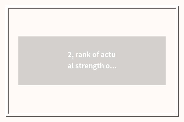2, rank of actual strength of group of battle of X of the date that surpass Er?