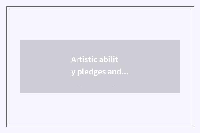 Artistic ability pledges and color