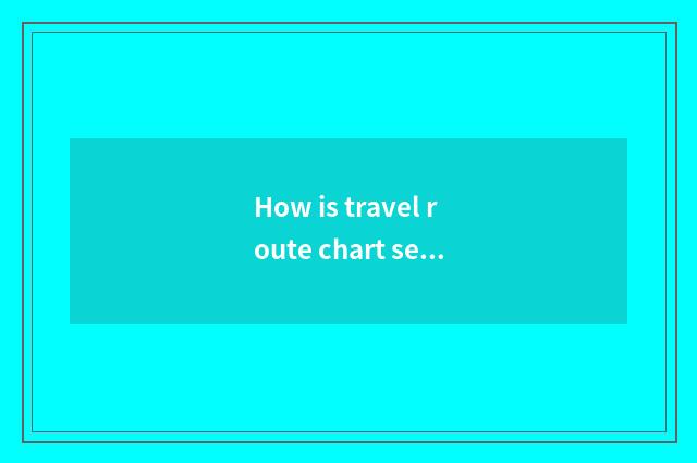 How is travel route chart searched?