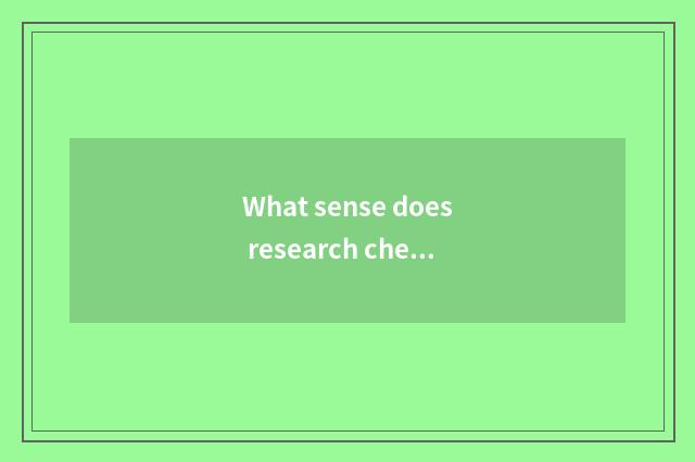 What sense does research chemistry have in the application in the life?