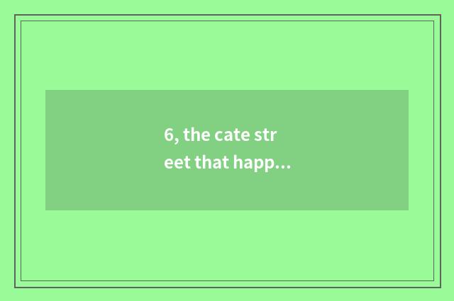 6, the cate street that happy hill local goes to?