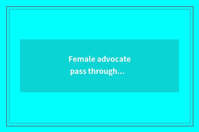 Female advocate pass through to teach hierarch caricature into demon?