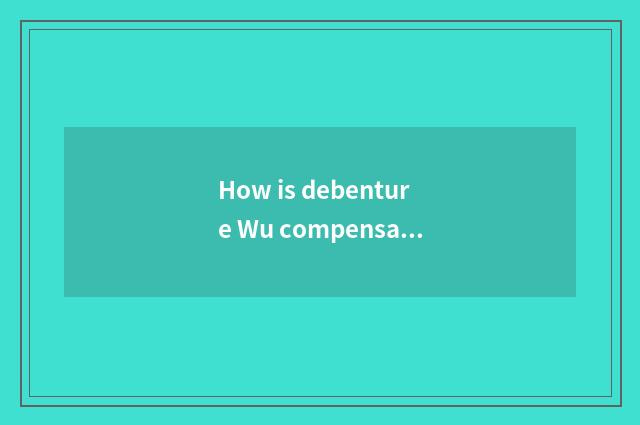 How is debenture Wu compensated for?