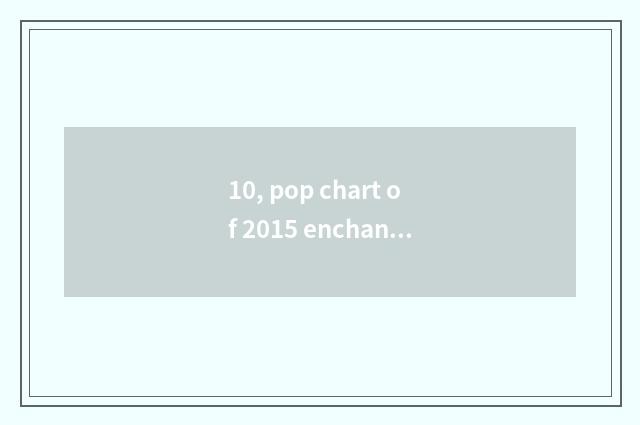 10, pop chart of 2015 enchanter novel?