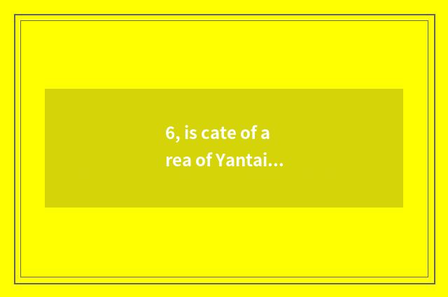 6, is cate of area of Yantai Zhi Fu recommended?