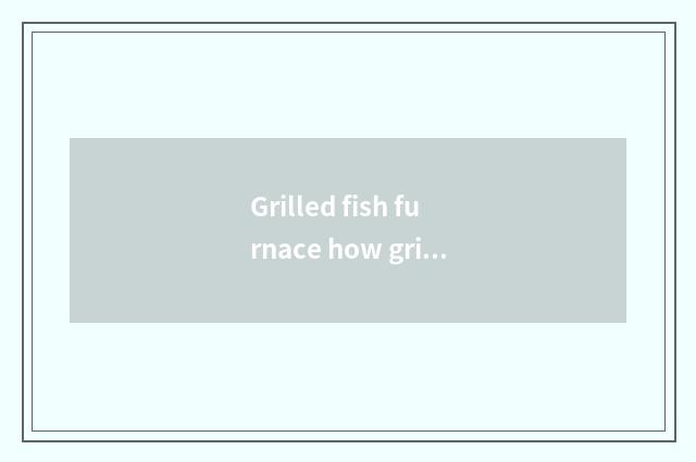 Grilled fish furnace how grilled fish?