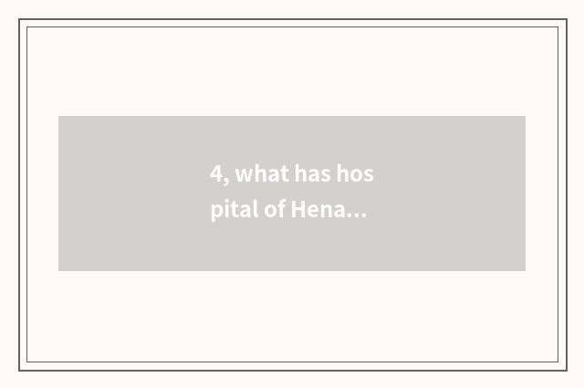 4, what has hospital of Henan Zhengzhou pet compared?