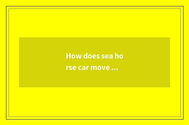 How does sea horse car move time?
