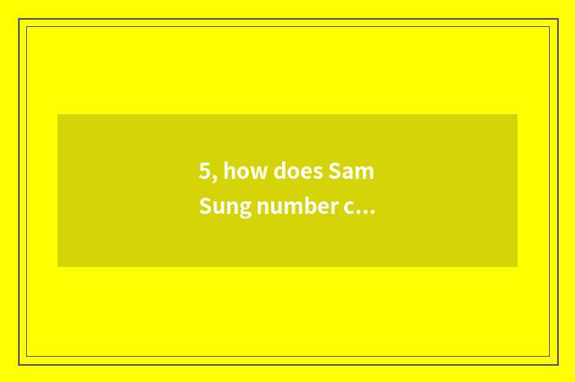 5, how does SamSung number camera switch on the mobile phone?