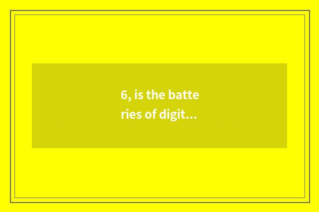 6, is the batteries of digital camera general?