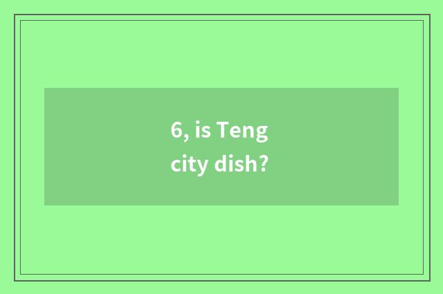 6, is Teng city dish?