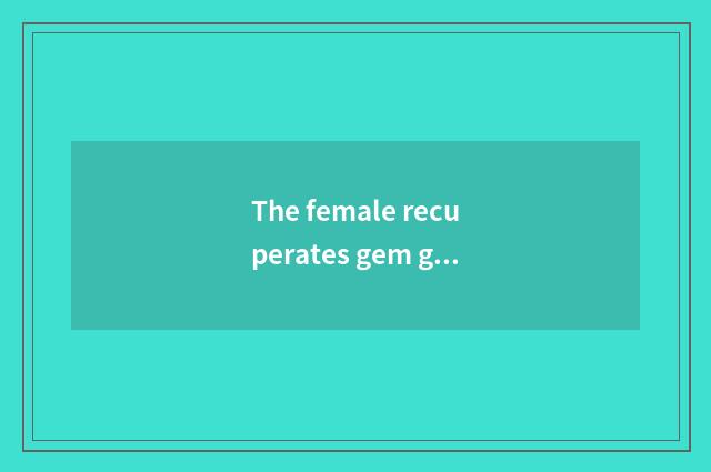 The female recuperates gem gal to have what pose, suit the gem gal pose of femal
