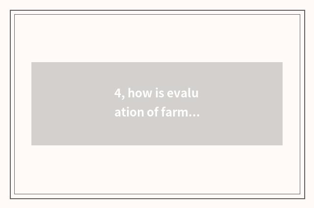 4, how is evaluation of farmhouse happy cate written?