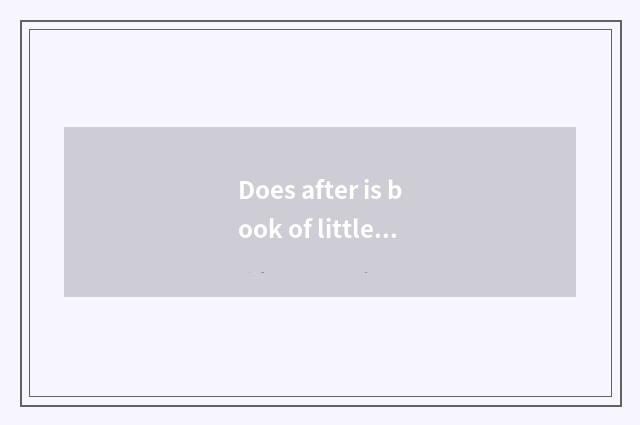 Does after is book of little common sense read, the life feel?