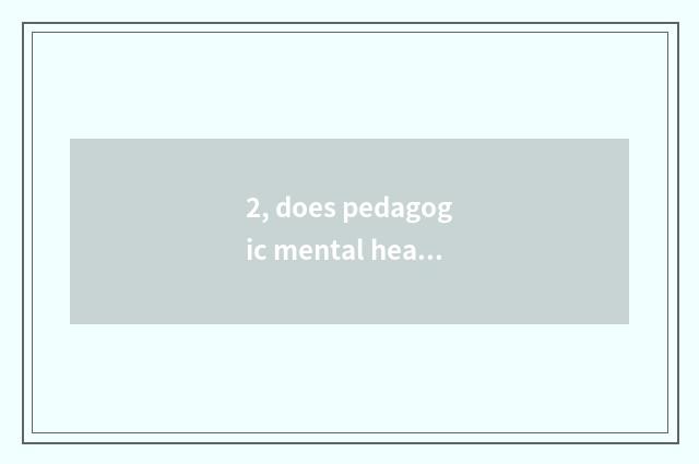 2, does pedagogic mental health groom catchphrase?