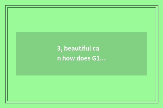 3, beautiful can how does G15 charge?