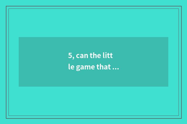 5, can the little game that match of transhipment of through cargo runs?