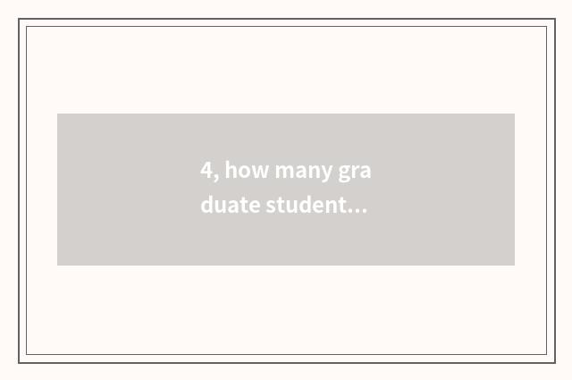 4, how many graduate student does university of Guangdong finance and economics 