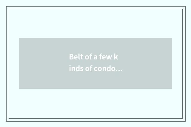 Belt of a few kinds of condole does systemic condole belt belong to?