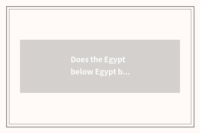 Does the Egypt below Egypt build a characteristic on?