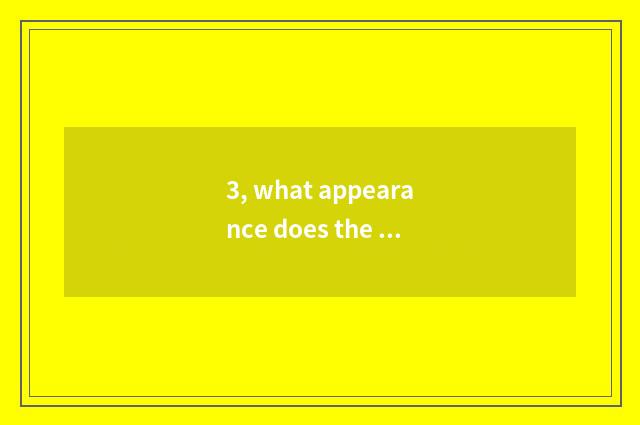 3, what appearance does the mystery of nature have?