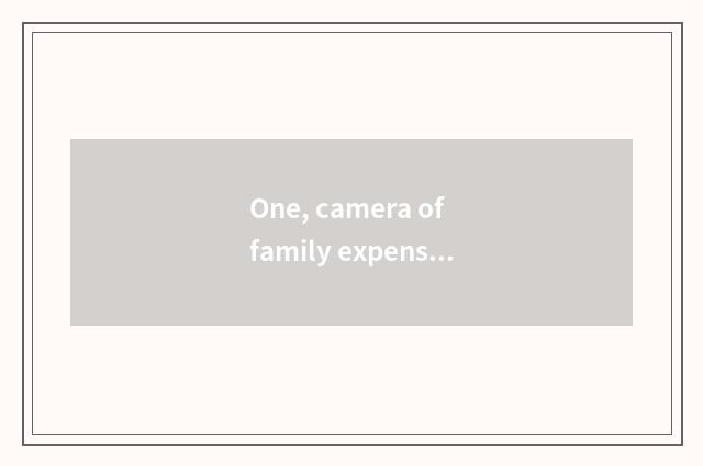 One, camera of family expenses number what sign is good?