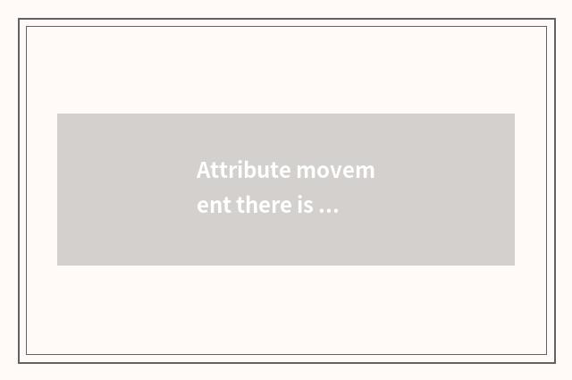 Attribute movement there is oxygen on foot?