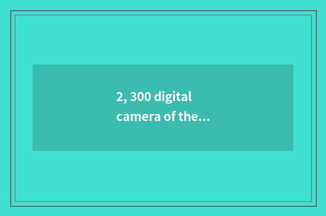2, 300 digital camera of the left and right sides?