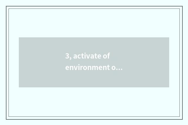3, activate of environment of nursery school food festival?