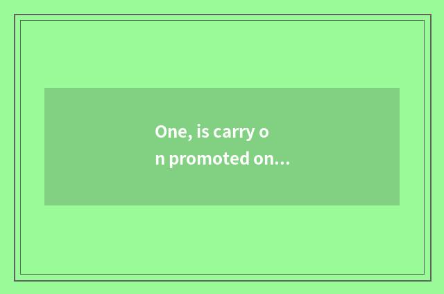 One, is carry on promoted on anxiety cate of 10 big characteristic?