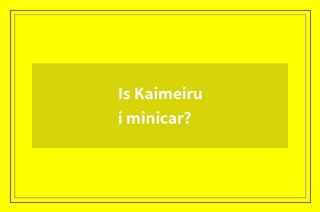 Is Kaimeirui minicar?