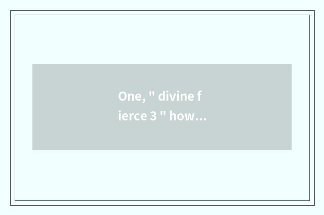 One, 