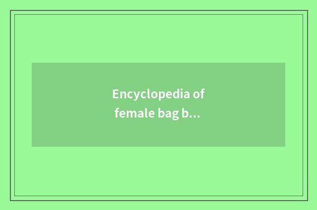 Encyclopedia of female bag brand?