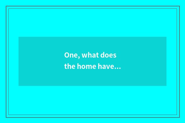 One, what does the home have pet disinfection to use?