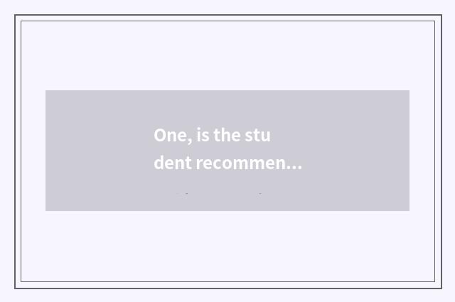 One, is the student recommended with digital camera?