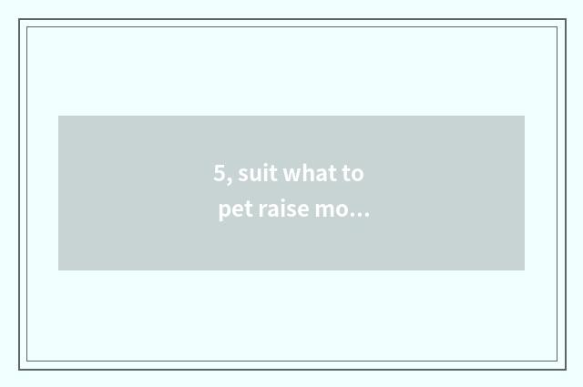 5, suit what to pet raise most in the home?