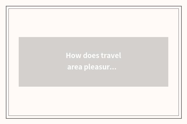 How does travel area pleasure boat apply for?