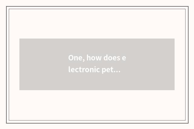 One, how does electronic pet small shark download?