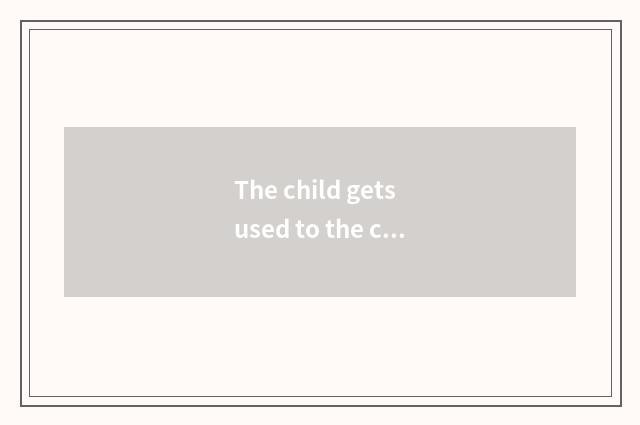 The child gets used to the challenge of new environment