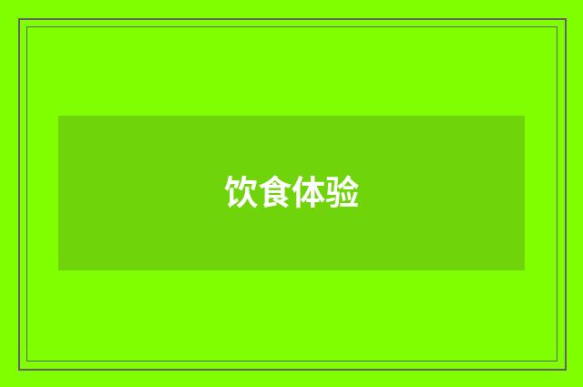 饮食体验