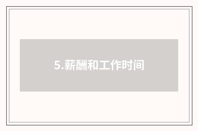 5.薪酬和工作时间