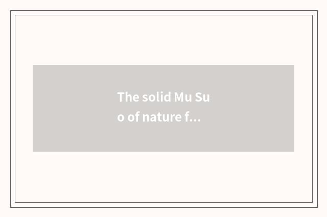 The solid Mu Suo of nature floor buckles floor characteristic
