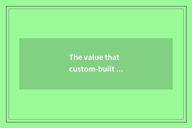 The value that custom-built log lives in