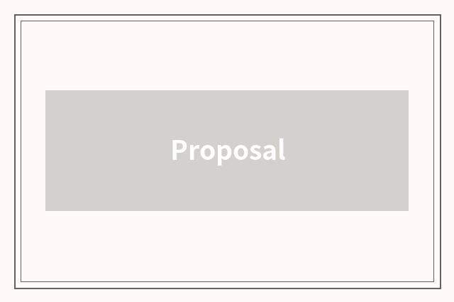 Proposal