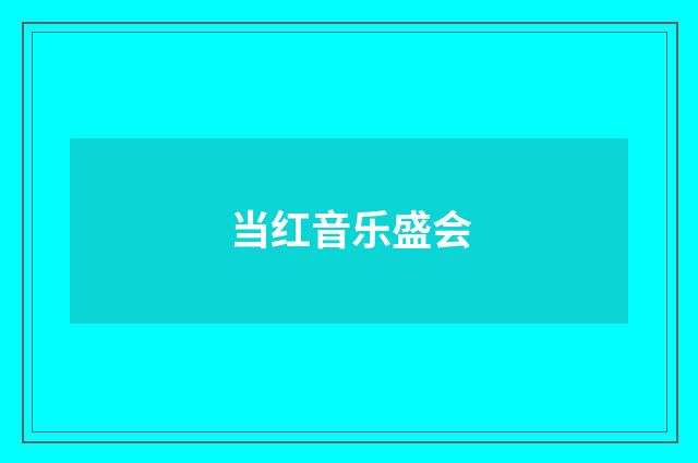 当红音乐盛会