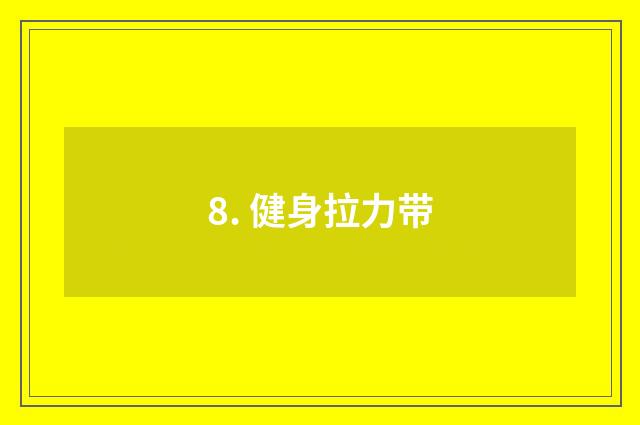 8. 健身拉力带