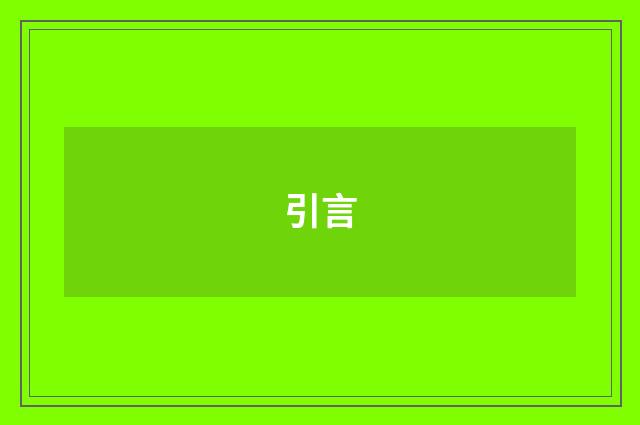 引言