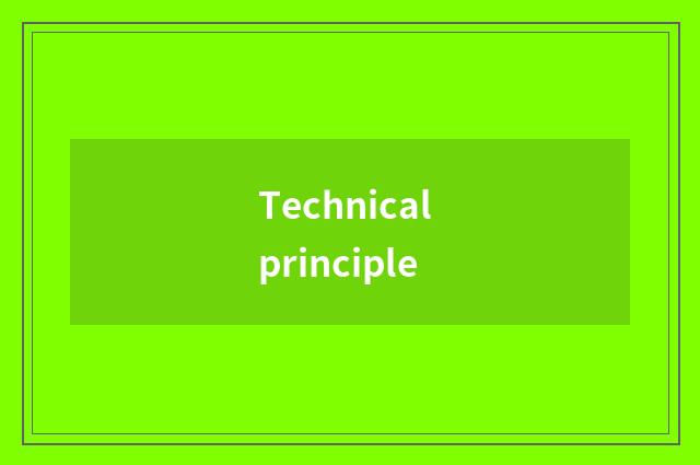 Technical principle